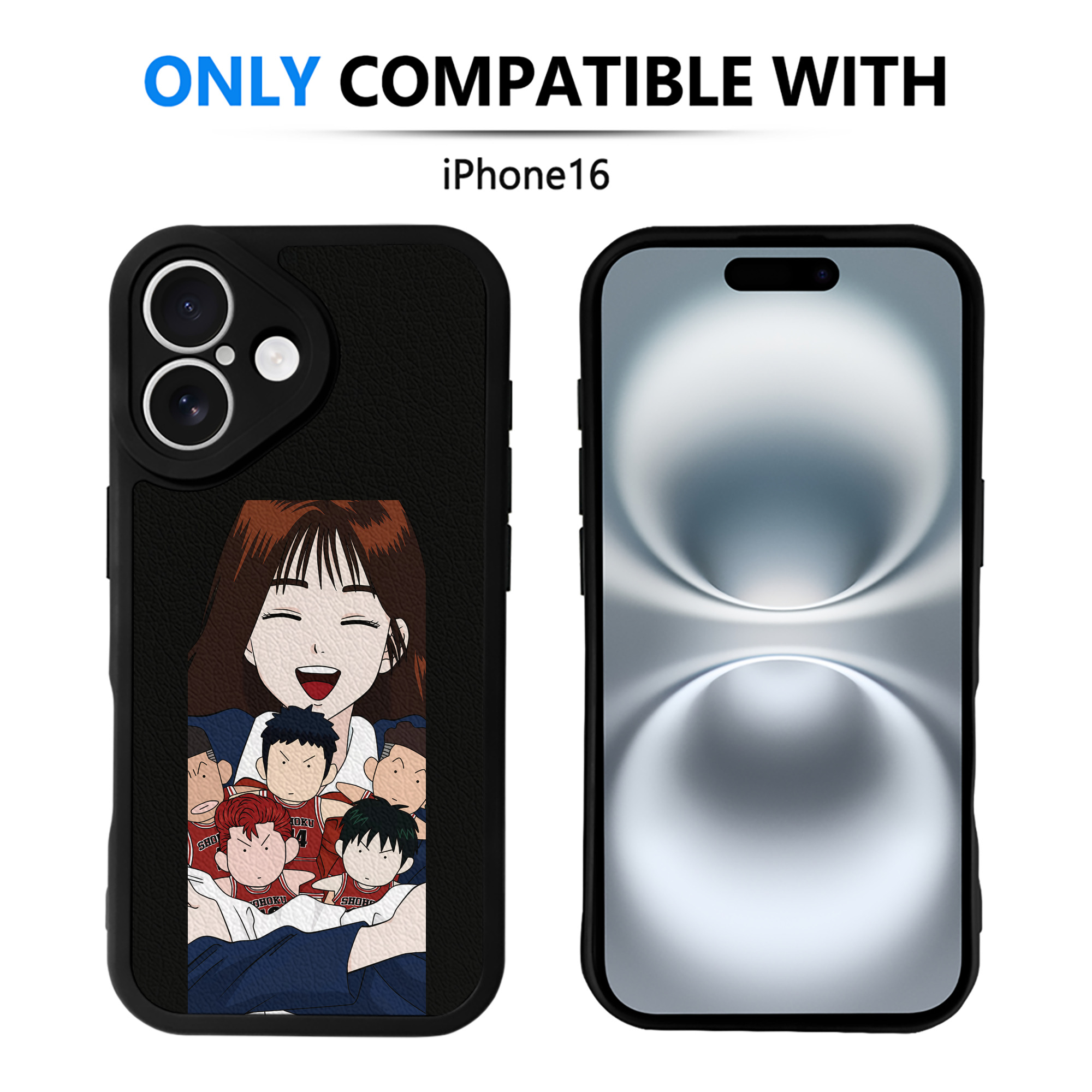 （画像用） SLAM DUNK／スラムダンク 【iPhone 16シリーズ対応】シリコンスマホケース（レザー調） 材質：シリコン